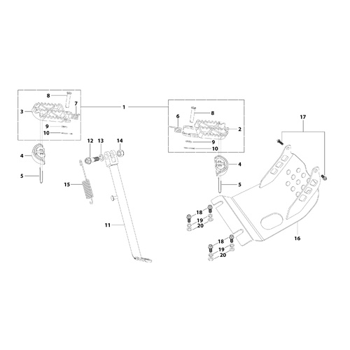 09 Foot Peg Assy
