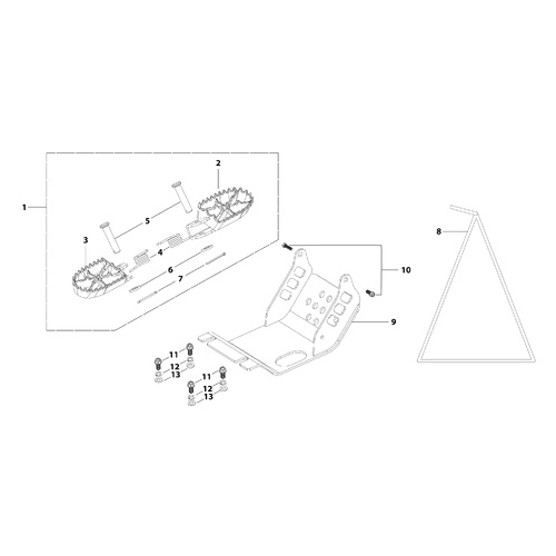 09 Foot Peg Assy