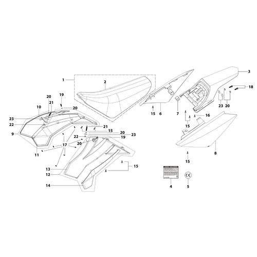 14 Seat & Plastic Kit