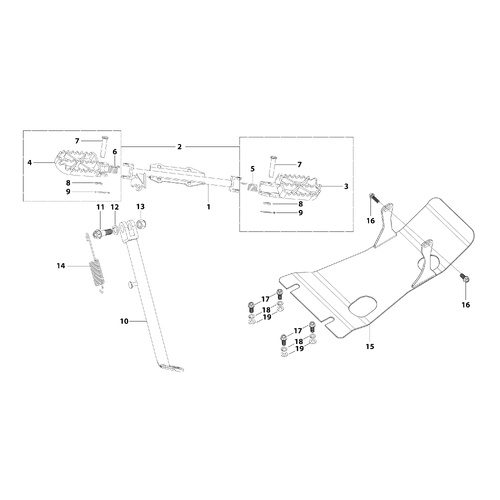 09 Foot Peg Assy