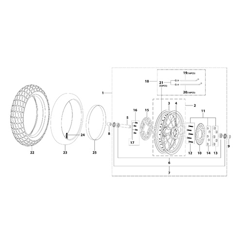 10 Rear Wheel Assy