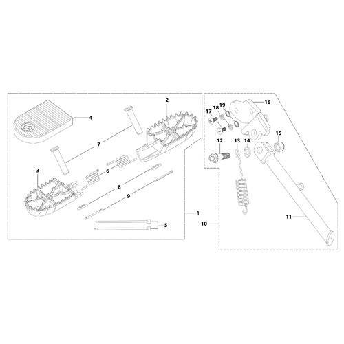 08 Foot Peg Assy