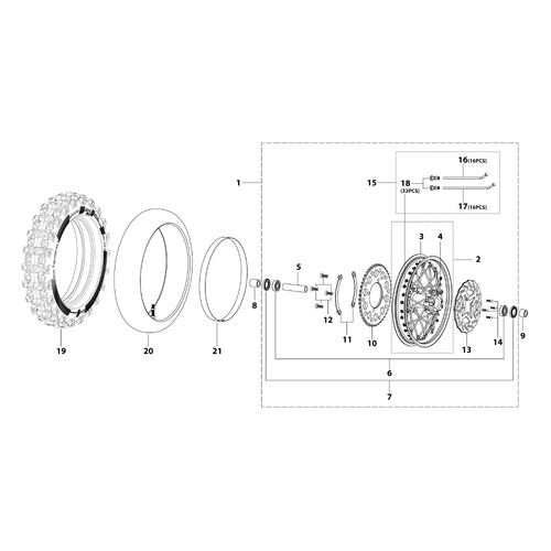 10 Rear Wheel Assy