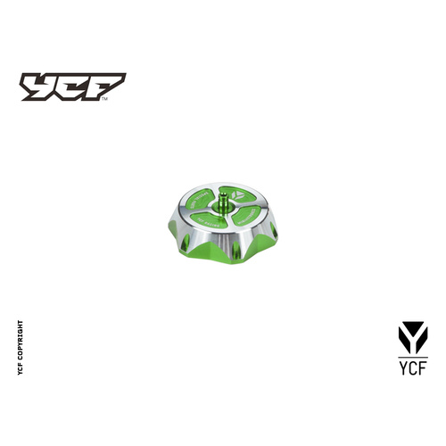 ALLOY FUEL CAP BY YCF - GREEN