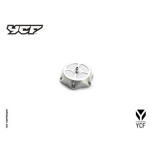 ALLOY FUEL CAP BY YCF - SILVER
