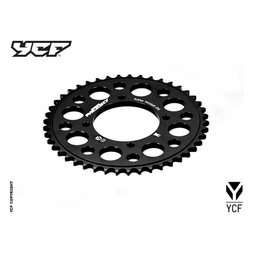 CNC SPROCKET 43T BLACK 4 HOLE