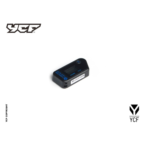 YCF VIBRATION HOUR METER BLACK