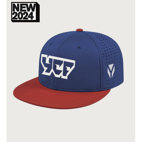 YCF FLAT CAP BLUE 2024