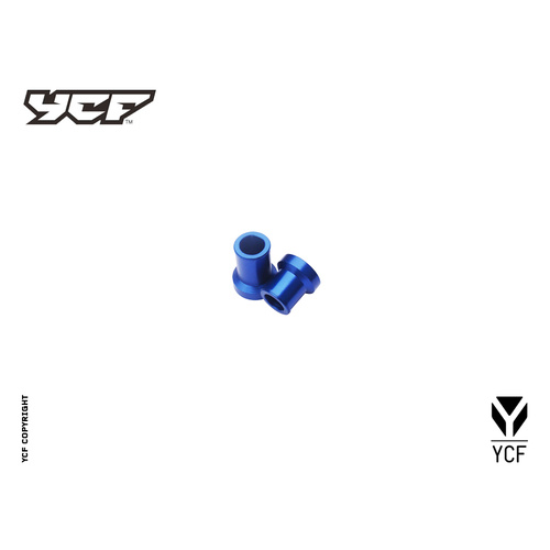 YCF CNC FRONT WHEEL SPACER SET BLUE