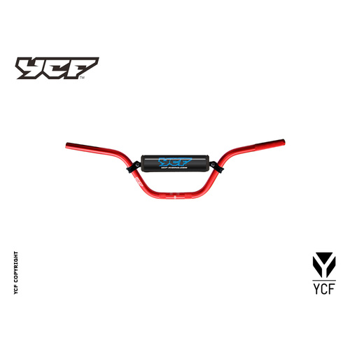 RED ALLOY H/BAR "HIGH"  WITH BLACK BAR PAD