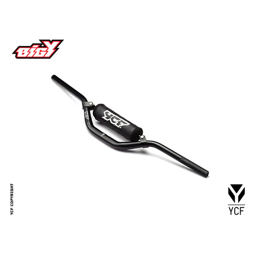 BLACK ALLOY HANDLEBAR WITH BAR PAD 780MM (BIGY)