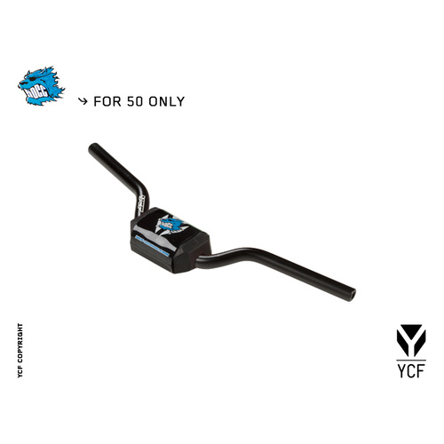 YCF 50A/50E BLACK ALLOY H/BAR WITH BLACK BAR PAD