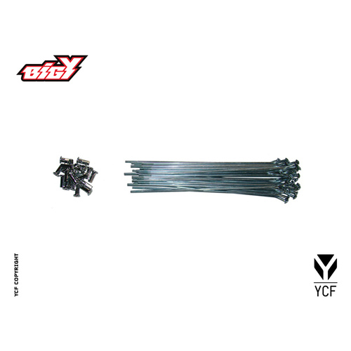 SPOKE SET FRONT BIGY 17' (184MM×32)  SILVER