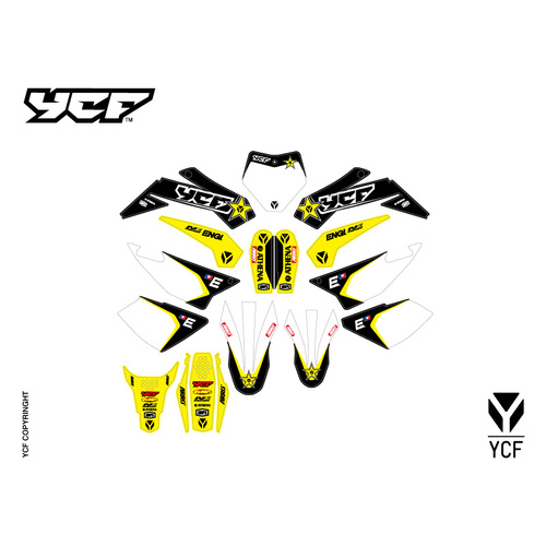 GRAPHICS KIT RACING 2022> YEL/BLK LITE/START/PILOT+