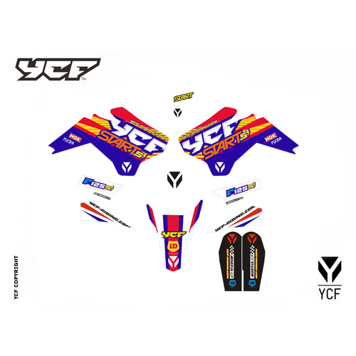 START F125SE 2018 GRAPHICS KIT  RED/PL
