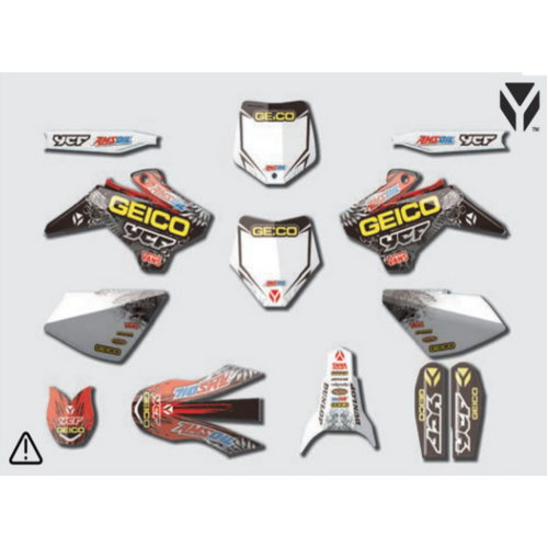 GRAPHICS KIT GEICO MX/SM START/PILOT FACTORY