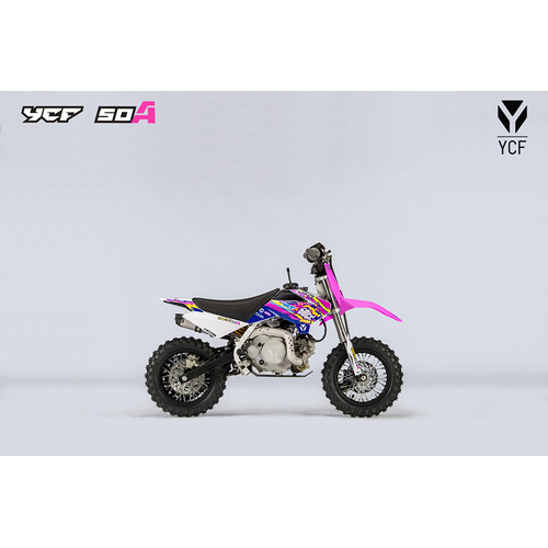 YCF50 COMPLETE GRAPHIC KIT 2020 PINK/WHITE