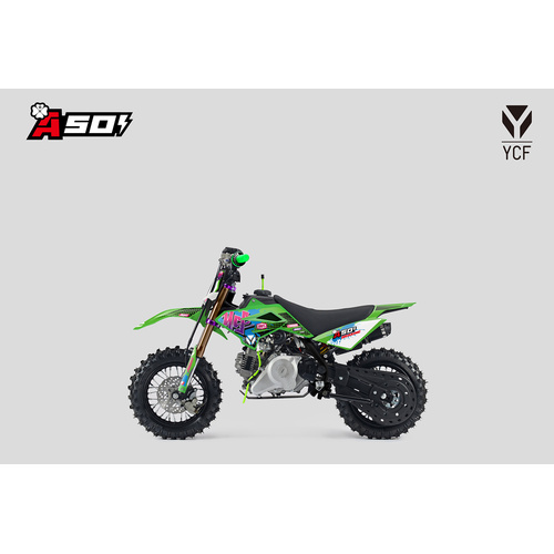 YCF 50A COMPLETE GRAPHICS KIT LTD 2025 GREEN