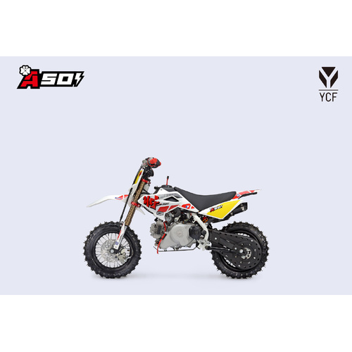 YCF 50A COMPLETE GRAPHICS KIT LTD 2025 WHITE