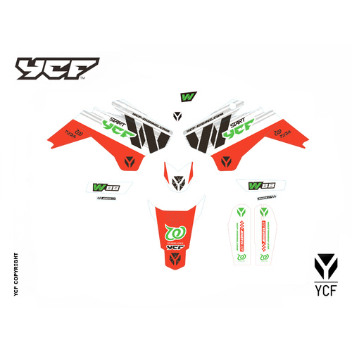 COMPLETE GRAPHIC KIT START W88E 2018