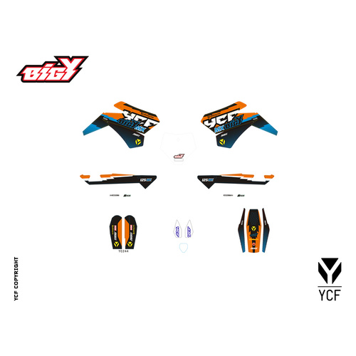 BIGY 125E MX COMPLETE GRAPHIC KIT 2017