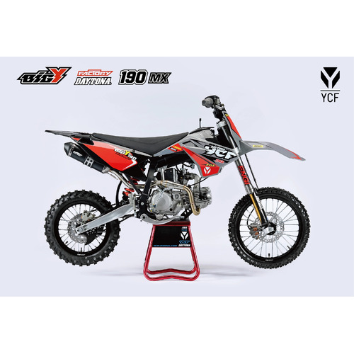 BIGY FACTORY DAYTONA 190 2023 GREY/RED DECAL KIT