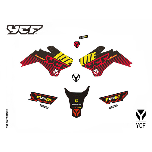 F125 LITE COMPL GRAPHIC KIT 18