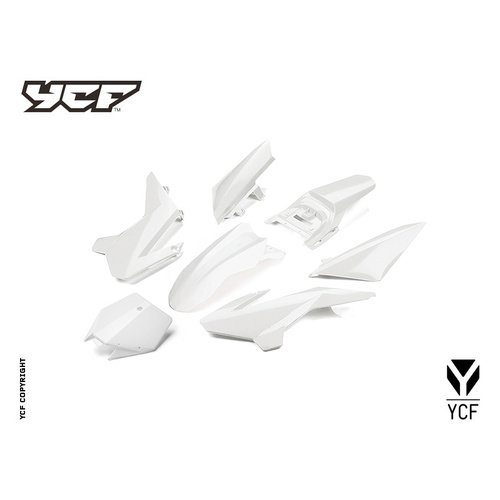 YCF 50A/E COMPLETE PLASTIC KIT WHITE MY14>MY21