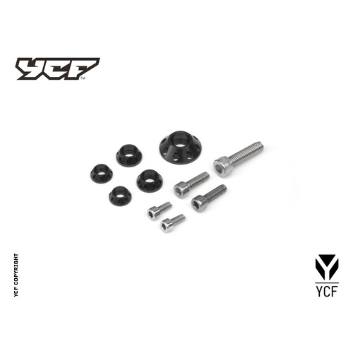 CNC WASHERS AND BOLT KIT FOR PLASTICS BLACK