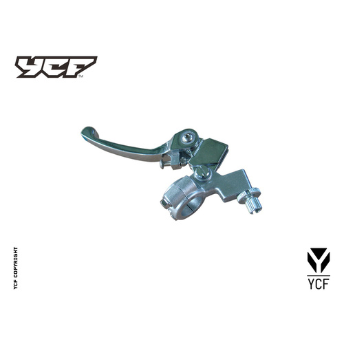 FOLDABLE CLUTCH LEVER WITH BRACKET SILVER