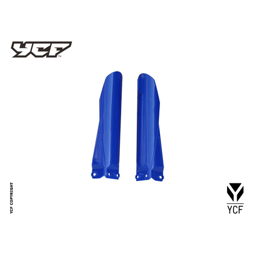 YCF SET OF FORK PROTECTION 735MM 2012 BLUE