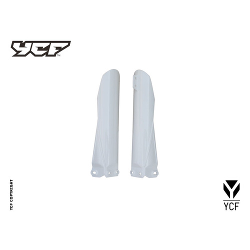 YCF FORK GUARD SET 735MM WHITE