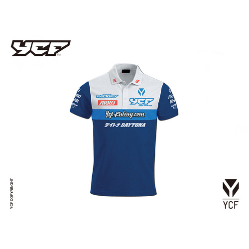 YCF RACING POLO BLUE