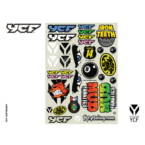 YCF STICKER SHEET A4