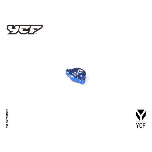 REAR BRAKE RESERVOIR COVER BLUE