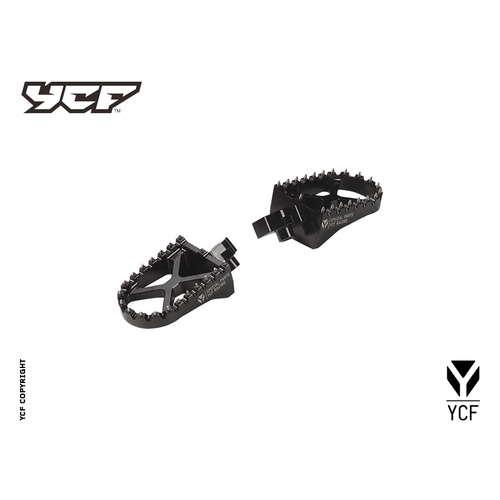 CNC YCF ALUMINIUM FOOT PEG BLACK