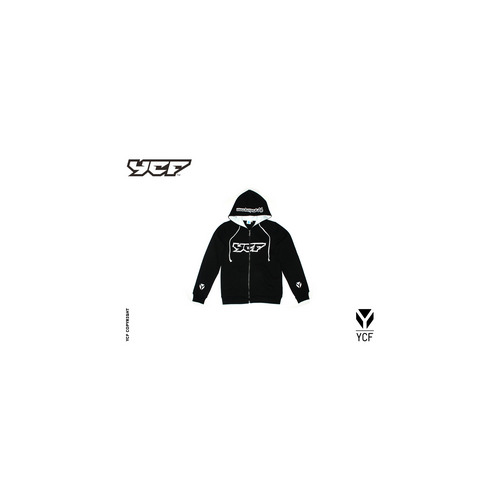 YCF SWEAT SHIRT BLACK SIZE M