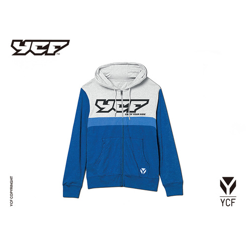 YCF SWEAT SHIRT BLUE SMALL