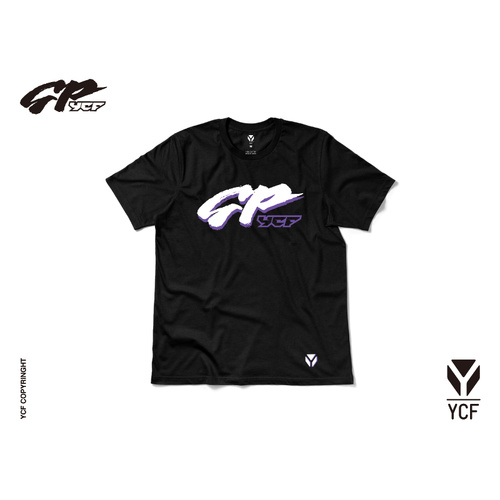YCF GP BLACK/PURPLE MEN SHIRT MEDIUM