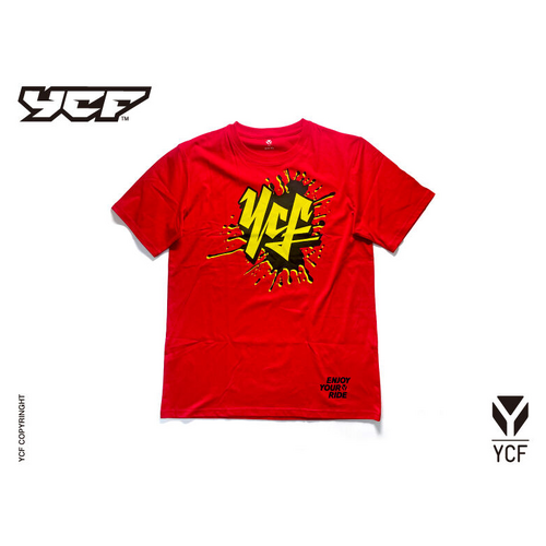 YCF 2026 RED/YELLOW T-SHIRT (MENS)