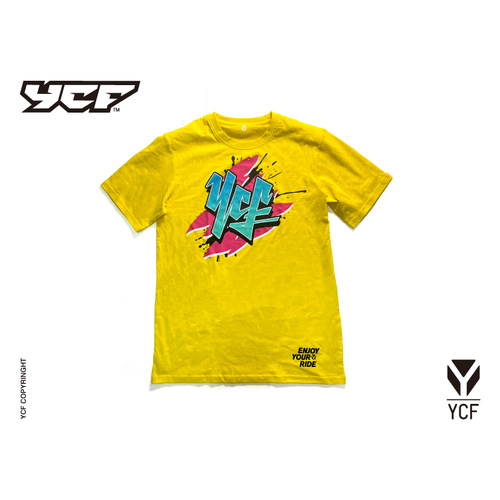 YCF T SHIRT YELLOW 2026 XL