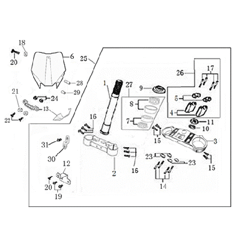 02 STEERING STEM ASSEMBLY