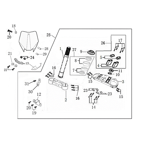 02 STEERING STEM ASSEMBLY