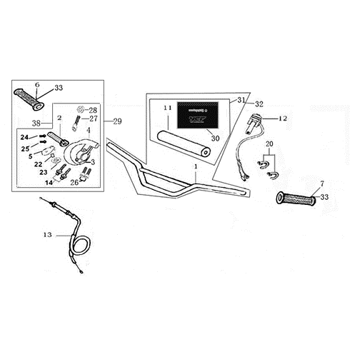 01 HANDLE BAR ASSEMBLY