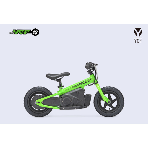 YCF 12" Electric Balance Bike - Green