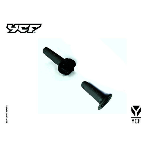 YCF THROTTLE ASSY 2020> W/- GREY GRIP QUICK ACTION