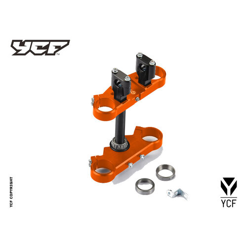 COMPLETE TRIPLE CLAMP  (TOPD45MM / BOTTOM D48MM)