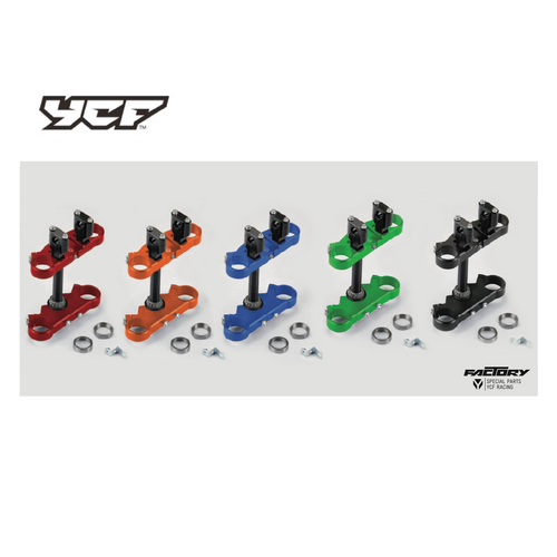 YCF TRIPLE CLAMP SET (TOP 45MM/LWR 48MM)