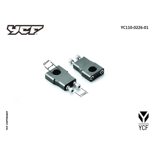 BAR MOUNT NOT ADJUSTABLE D22.2MM/BOTTOM 33MM
