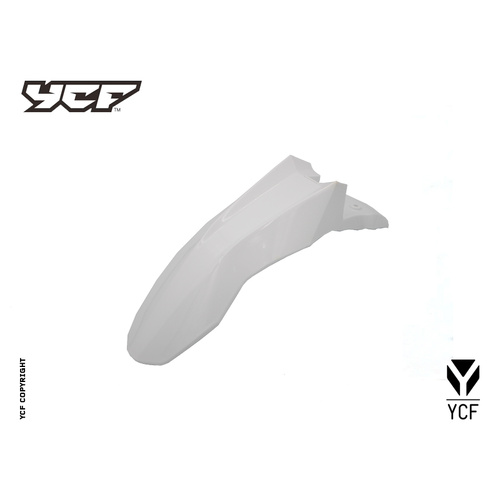 YCF FRONT FENDER (SHORT) WHITE
